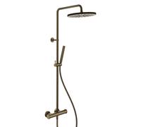 Colonne de douche thermostatique corps froid Vieux Bronze Mat - CRISTINA ONDYNA FA44893