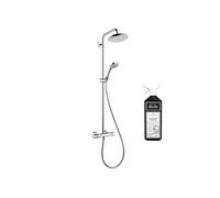 Colonne de douche thermostatique Croma 220 chromée + nettoyant Briochin