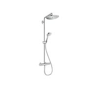 Colonne de douche thermostatique Croma Select S 280 EcoSmart chromé + tablette AddStoris