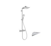 Colonne de douche thermostatique Crometta E 240 chromé + tablette AddStoris