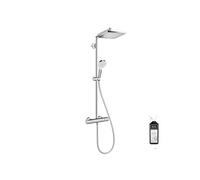 Colonne de douche thermostatique Crometta E 240 EcoSmart chromée + nettoyant Briochin