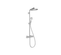 Colonne de douche thermostatique Crometta S 240 EcoSmart chromé + tablette AddStoris