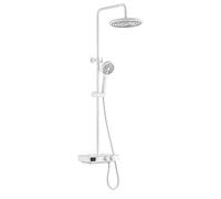 Edouard Rousseau - Colonne de Douche thermostatique EKOGEST avec tablette, écran de contrôle température et consommation - Blanc