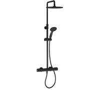 Colonne de douche thermostatique JACOB DELAFON Juliette noir mat