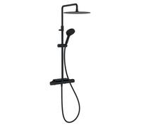 Colonne de douche thermostatique Metro noir mat