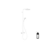 Colonne de douche thermostatique Raindance Select S 240 blanc mat + nettoyant Briochin