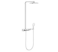 Colonne de douche thermostatique RAINSHOWER SYSTEM SMARTCONTROL 360 GROHE 26361LS0 - tête Ø 22 cm + douchette 4 jets