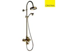 Colonne de douche thermostatique rétro Vieux Bronze CHAMBORD - CRISTINA ONDYNA CH72392