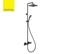 Colonne de douche thermostatique THETA BLACKMAT CARRE - CRISTINA ONDYNA TE49513