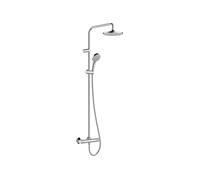 Colonne de douche thermostatique Vernis Blend 200 Green chromé + tablette AddStoris