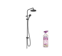 Colonne de douche Vernis Blend Reno 200 noir mat + nettoyant Briochin