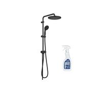 Colonne de douche Vitalio Start System 250 avec inverseur noir + Nettoyant GrohClean