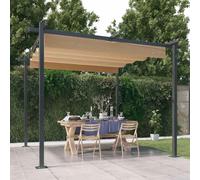 vidaXL Tonnelle de jardin 318537 avec toit rétractable