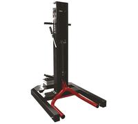 Colonne de levage mobile pneumatique 1,5 t - Ht maxi de levage 75cm - 5 hauteurs de travail sécurisées - 2 roues pivotantes