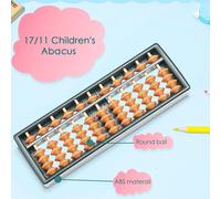 Colonne de perles boulier Soroban à 17/11 chiffres, outils d'apprentissage pour enfants, maths, affaires, boulier chinois traditionnel, jouets éducatifs
