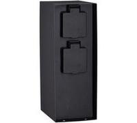Colonne de prises Rio Interrupteur crépusculaire IP44 Anthracite G