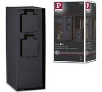 Paulmann Colonne de prises Rio Quadruple IP44 4 prises Anthracite