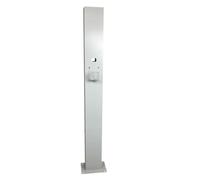 Colonne de Recharge Pour Place de Stationnement, Support de Chargeur EV, Base de Connecteur de Charge Universelle, Installation Facile, Adapté à Une Utilisation Intérieure et Extérieure(White)