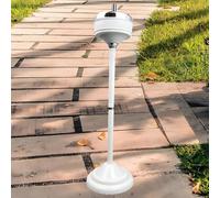 Colonne de Récupération des Mégots de Cigarettes, Cendrier sur Pied pour Intérieur et Extérieur Réglable en Hauteur, pour Hôtel Lieux Publics Restaurant(White)