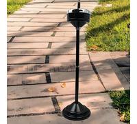 Colonne de Récupération des Mégots de Cigarettes, Cendrier sur Pied pour Intérieur et Extérieur Réglable en Hauteur, pour Hôtel Lieux Publics Restaurant(Black)