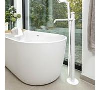 Colonne de remplissage de bain Herzbach Deep White 23.220700.1.07 au sol, blanc mat