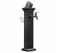 Colonne de robinetterie, Robinet de Jardin en Acier Inoxydable 304, Distributeur d'eau Vertical, borne d'incendie extérieure antigel, Robinet de Jardin décoratif Noir pour Un accès Facile à