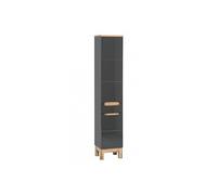 Colonne de salle de bain Cintra Graphit - 35 x 33 x 187 cm - Grande armoire