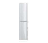 Colonne de salle de bain en melamine coloris blanc - Longueur 30 x profondeur 27 x Hauteur 140 cm --