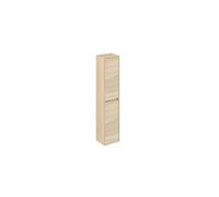Colonne de salle de bain en melamine coloris placage naturel orme - Longueur 30 x profondeur 25 x Hauteur 140 cm --