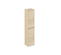 Colonne de salle de bain en mélamine coloris placage naturel orme - Longueur 30 x profondeur 25 x Hauteur 140 cm