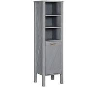 Colonne de salle de bain gris patiné L41 x H150 x P35 cm Gris G