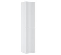 Colonne de Salle de Bain Icon 160 cm - Blanc Alpin Mat - 2 Portes - Style Moderne Suspendu