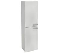 Jacob Delafon - Meuble Colonne OLA UP 40cm - Grande Capacité - Porte Réversible - Poignées métal - Blanc Brillant - 400x316x1400 mm - EB2310-NWT