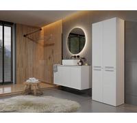 Colonne de salle de bain Mel 1kdd blanche