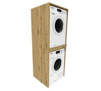 COLONNE DE SALLE DE BAIN - MRBLS_HOME 66 x 180 x 51,2 cm - ARTISAN - MEUBLE DE SALLE DE BAIN Armoire pour lave-linge