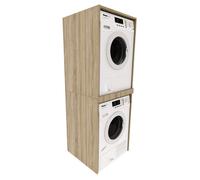 COLONNE DE SALLE DE BAIN - MRBLS_HOME 66 x 180 x 51,2 cm - SONOMA - MEUBLE DE SALLE DE BAIN Armoire pour lave-linge