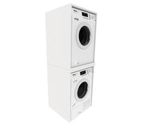 COLONNE DE SALLE DE BAIN - MRBLS_HOME 66 x 180 x 65 cm - BLANC - MEUBLE DE SALLE DE BAIN Armoire pour lave-linge