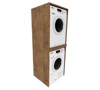 COLONNE DE SALLE DE BAIN - MRBLS_HOME 66 x 180 x 65 cm - RETRO - MEUBLE DE SALLE DE BAIN Armoire pour lave-linge