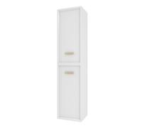 COLONNE DE SALLE DE BAIN SCANDINAVE BLANC A SUSPENDRE - H150xP25xL35cm - NORDIK BASIS