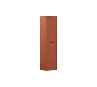 Vente-unique - Colonne de Salle de Bain Suspendue - 140 cm - strié Terracotta - PAVANI