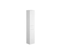 Colonne de salle de bain suspendue - 6 étagères - Coloris blanc - L30 x P25 x H160 cm - KAYLA