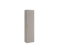 Colonne de salle de bain suspendue striée - Beige - H140 cm - ZEVARA