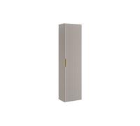 Vente-unique - Colonne de Salle de Bain Suspendue striée - Beige - H140 cm - ZEVARA