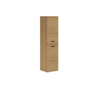 Colonne de salle de bain suspendue striée - Naturel clair - H140 cm - SARONE