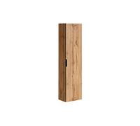 Vente-unique - Colonne de Salle de Bain Suspendue striée - Naturel Clair - H140 cm - ZEVARA