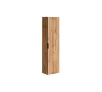 Vente-unique - Colonne de Salle de Bain Suspendue striée - Naturel Clair - H140 cm - ZEVARA