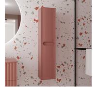 Colonne de salle de bain Terracotta Suspendu - Hauteur 120 cm - 2 Portes - LEON