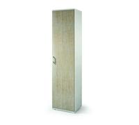 COLONNE DE SALLE DE BAINS POLYVALENTE 45CM BLANC ET CHÊNE