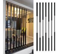 Colonne de séparation Murale 100-300 cm de Haut Écran de séparation de confidentialité autoportant, Poteau de séparation de pièce Lattes métalliques, Hauteur personnalisée(5pcs-B,210cm/83in/6.9ft)