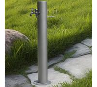 Colonne d'eau cylindrique en acier inoxydable pour jardin, robinet antigel, borne d'arrosage, robinet de cour pour l'irrigation et l'arrosage,86 * 20.5cm/33.9 * 8.1in